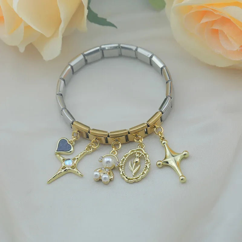 Cross Heart Moon Crown DJ804
