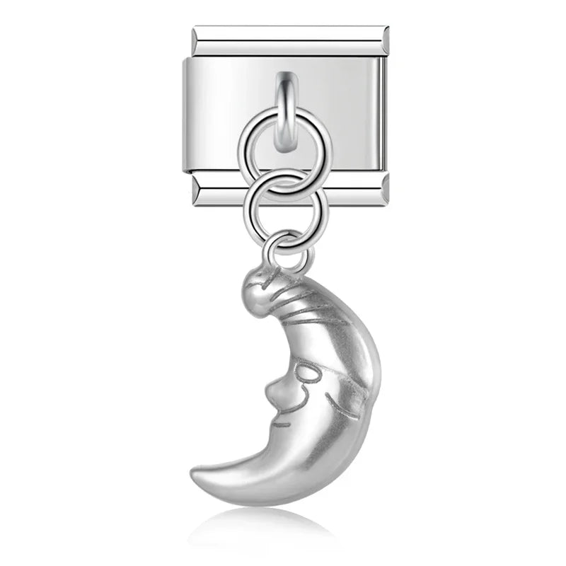The Vintage Heritage & Sacred Medallion Dangle Charm in Silver