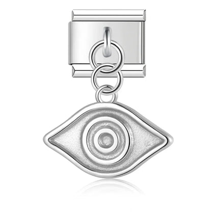 The Vintage Heritage & Sacred Medallion Dangle Charm in Silver
