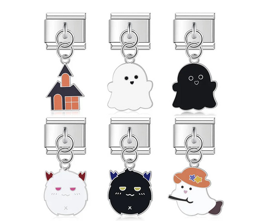 Color Glaze Halloween Ghost Castle Bat DJ1088