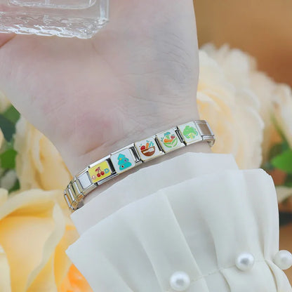 Planet, Crown, Veggie Bowl, Roast Chicken, Puzzle & Christmas Tree Italian Charms