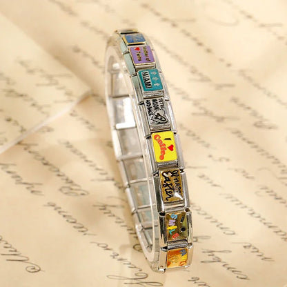 Slogan Italian Charms — Hope, Family, Daughter, Las Vegas, Spain & Travel Bracelet Links