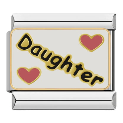 Slogan Italian Charms — Hope, Family, Daughter, Las Vegas, Spain & Travel Bracelet Links