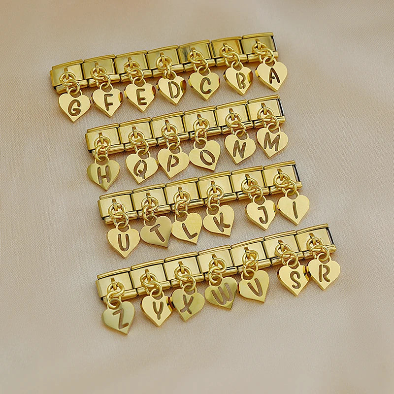 Heart 26 English Letters Italian  DJ1365