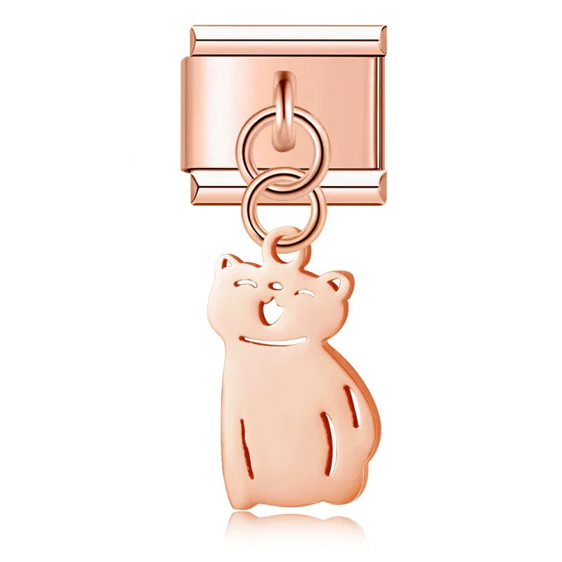 Cat Dog Lip charms