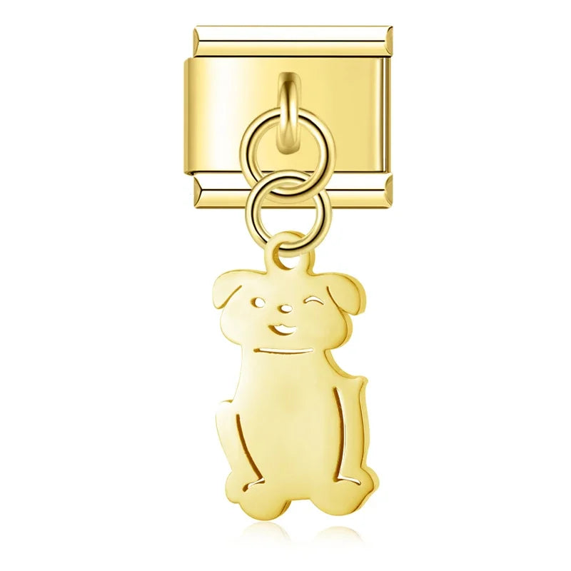 Cat Dog Lip charms
