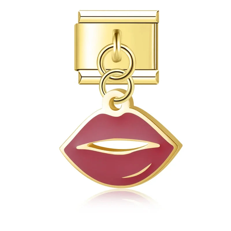 Cat Dog Lip charms