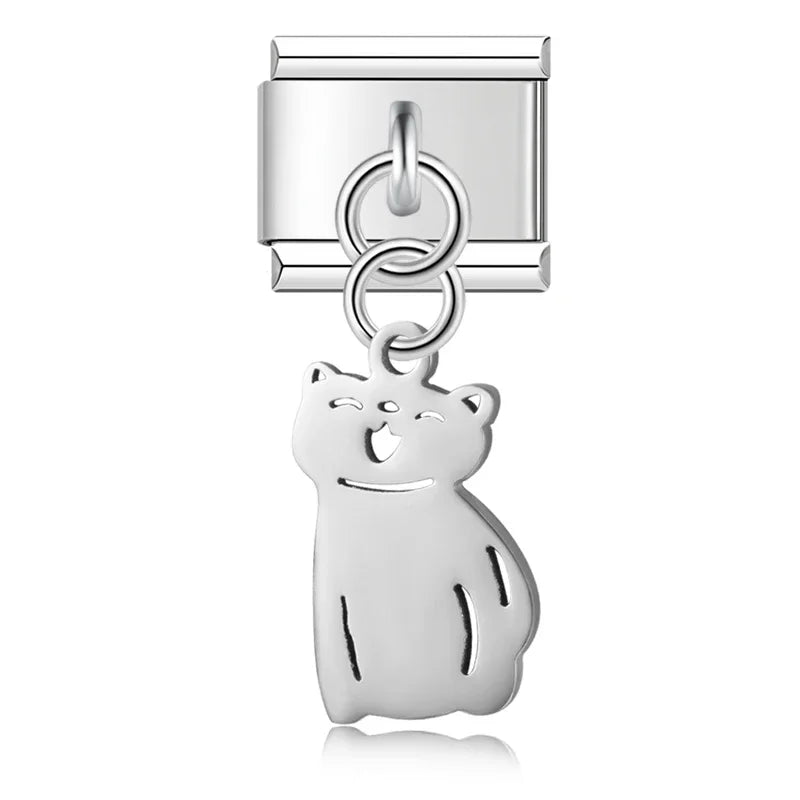 Cat Dog Lip charms