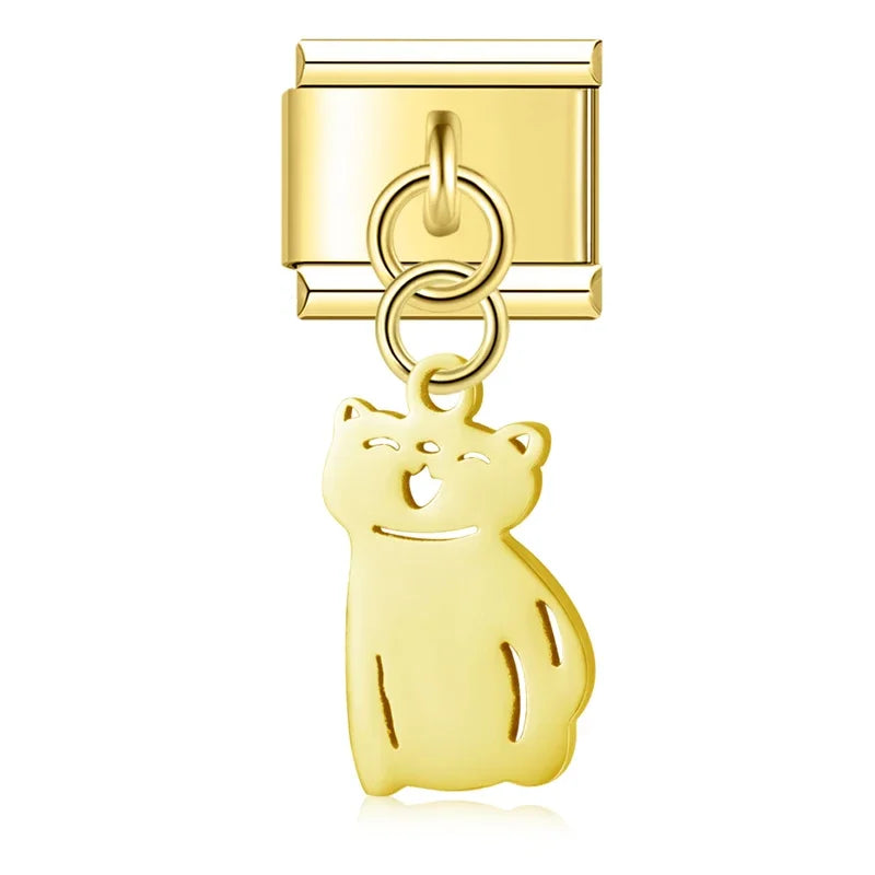 Cat Dog Lip charms
