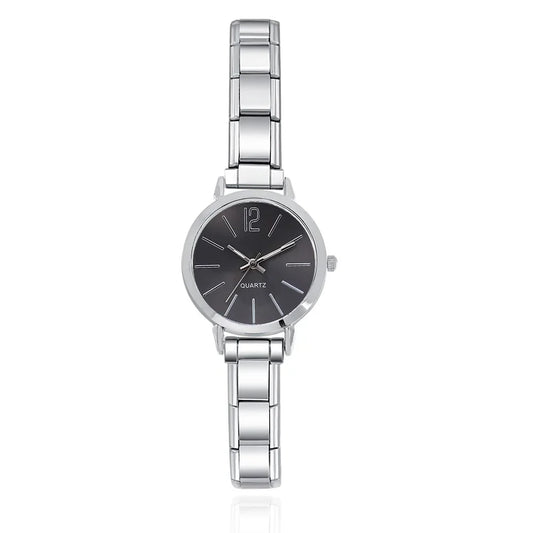 Modern Round Watch with 12 Marker