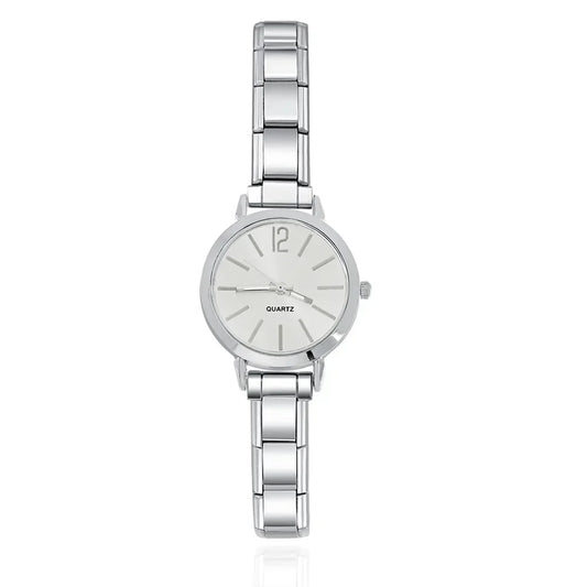 Modern Round Watch with 12 Marker
