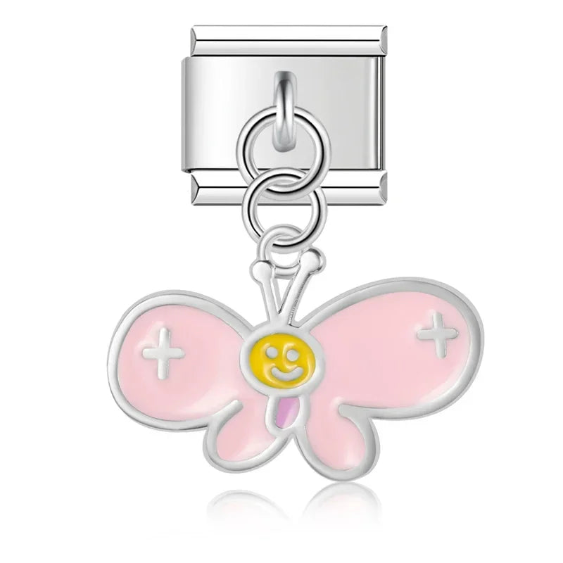 Butterfly Tulip Flower charms