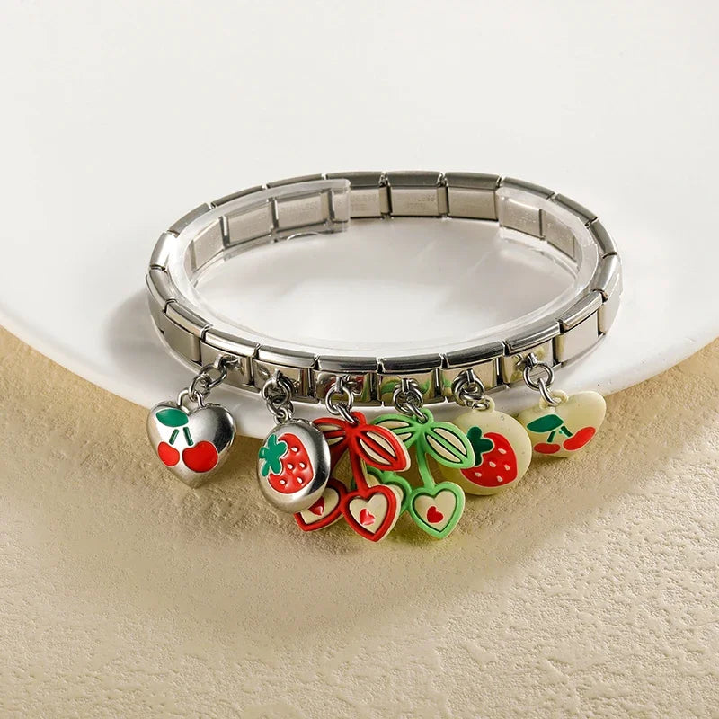 Cherries Strawberries charms