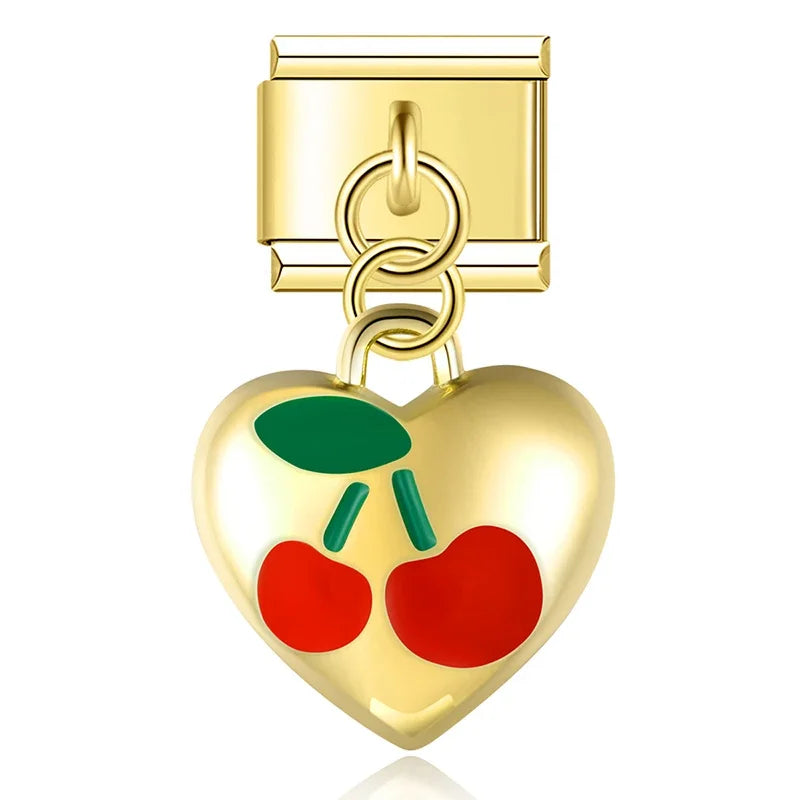 Cherries Strawberries charms