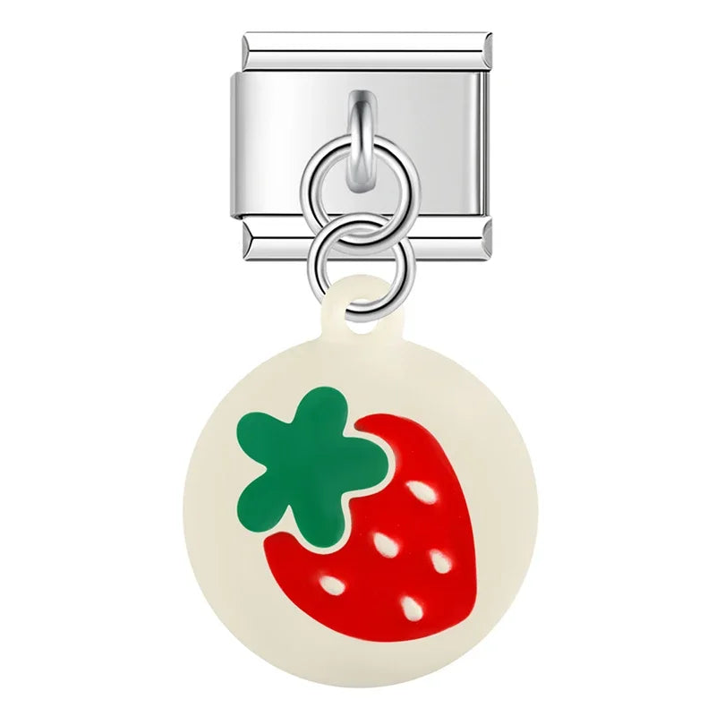 Cherries Strawberries charms
