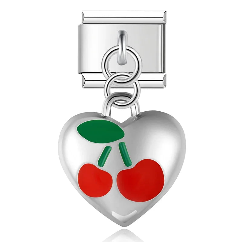 Cherries Strawberries charms