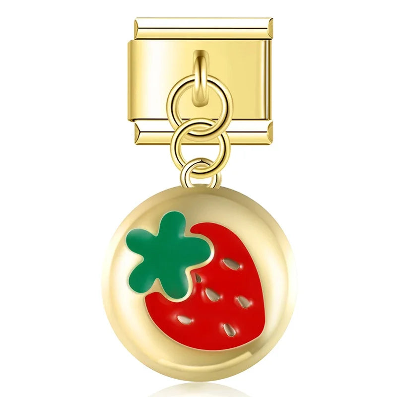 Cherries Strawberries charms