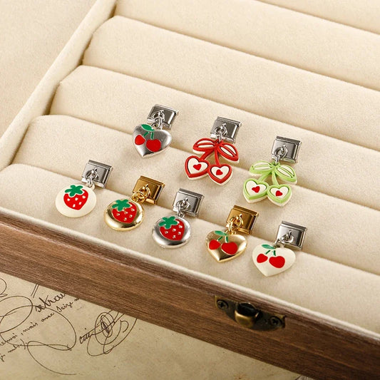 Cherries Strawberries charms