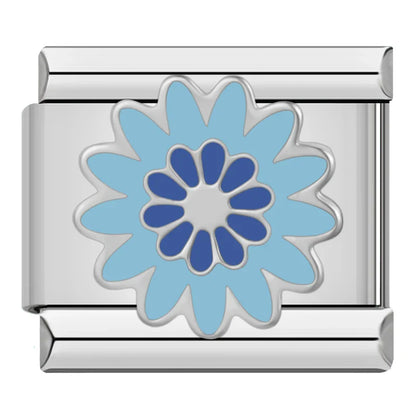 Girls & Flowers Pastel Italian Charms — Floral Girl, Daisy, Bow & Feminine Bracelet Links