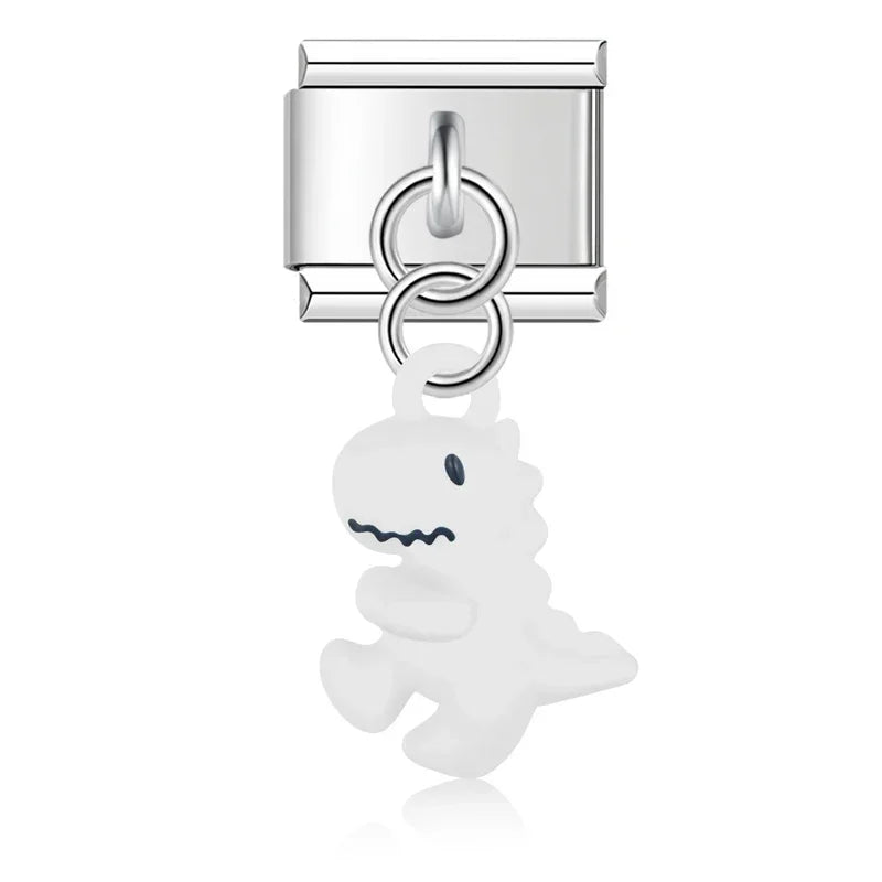 Colorful cute Dinosaur charms