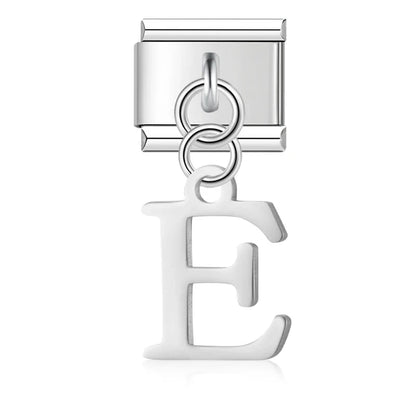 The Silver Lowercase Letter Dangle Charm A–Z