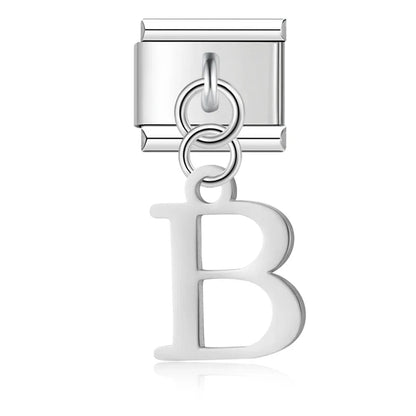 The Silver Lowercase Letter Dangle Charm A–Z