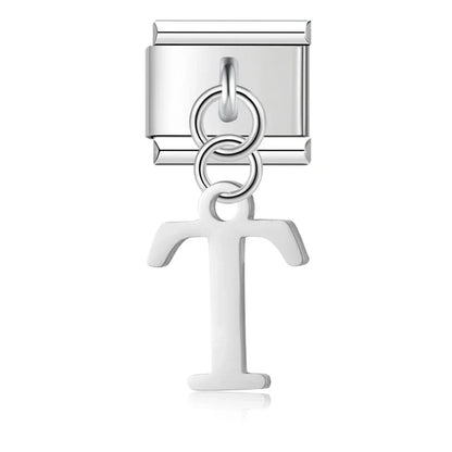The Silver Lowercase Letter Dangle Charm A–Z