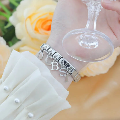 The Silver Lowercase Letter Dangle Charm A–Z