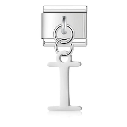 The Silver Lowercase Letter Dangle Charm A–Z