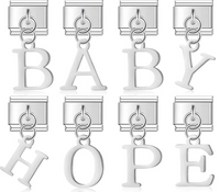 The Silver Lowercase Letter Dangle Charm A–Z
