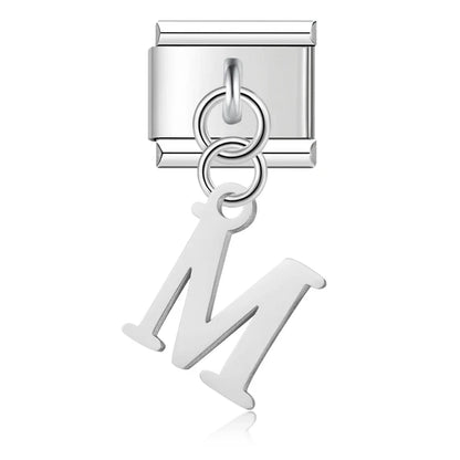 The Silver Lowercase Letter Dangle Charm A–Z