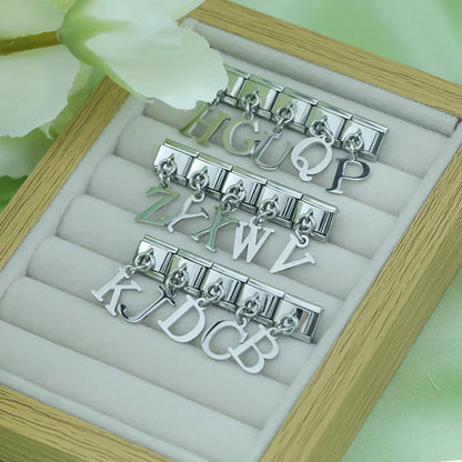 The Silver Lowercase Letter Dangle Charm A–Z
