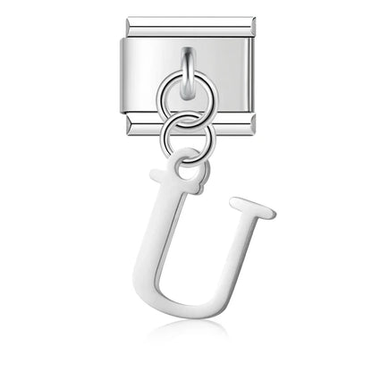 The Silver Lowercase Letter Dangle Charm A–Z