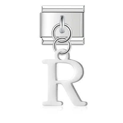The Silver Lowercase Letter Dangle Charm A–Z