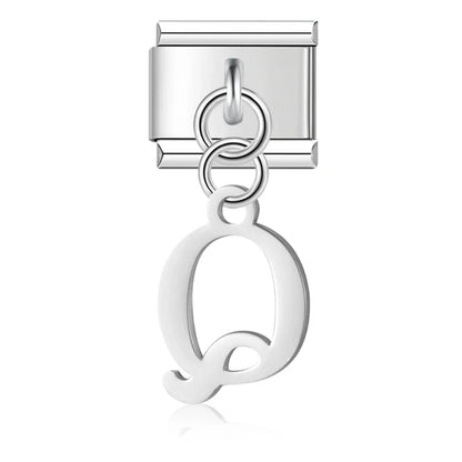 The Silver Lowercase Letter Dangle Charm A–Z