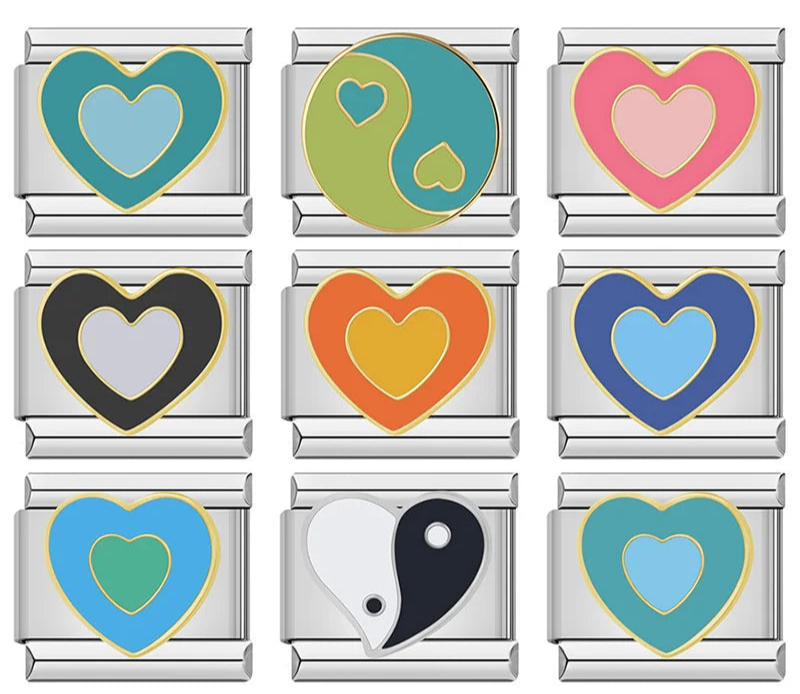 Pretty Colors Romantic Heart Love DJ1139-B