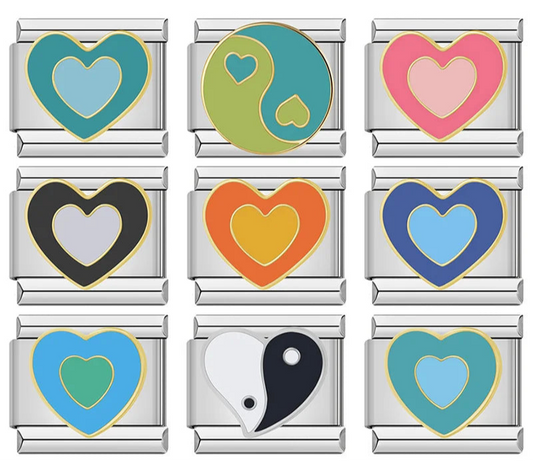 Pretty Colors Romantic Heart Love DJ1139-B