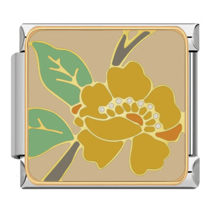 Colourful Flower Italian Charms — Daisy, Sunflower, Rose & Botanical Bracelet Links