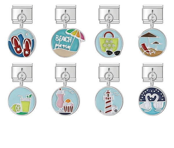 The Beach Themed Dangle Charm Collection