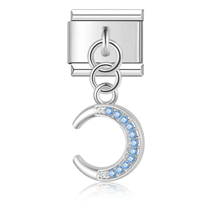 Enamel Music Note & Headphone Dangle Charm for Charm Bracelets