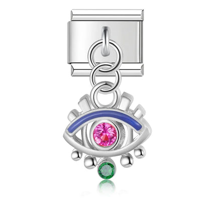 Enamel Music Note & Headphone Dangle Charm for Charm Bracelets