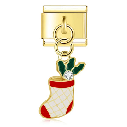 The Christmas Spirit Holiday Dangle Charm in Gold