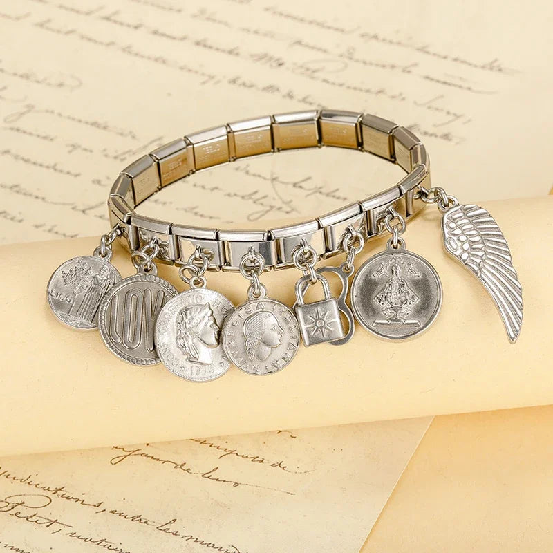 silver dangle charms