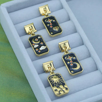 Tarot & Starry Sky Gold Italian Charms