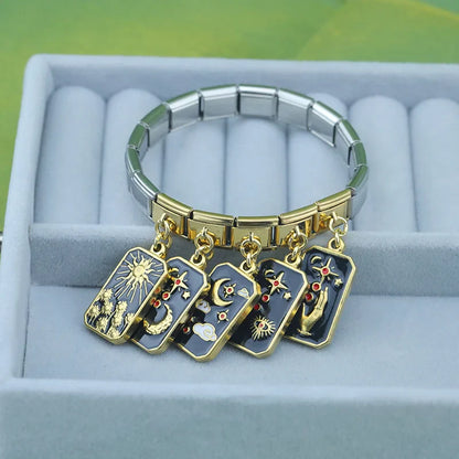 Tarot & Starry Sky Gold Italian Charms