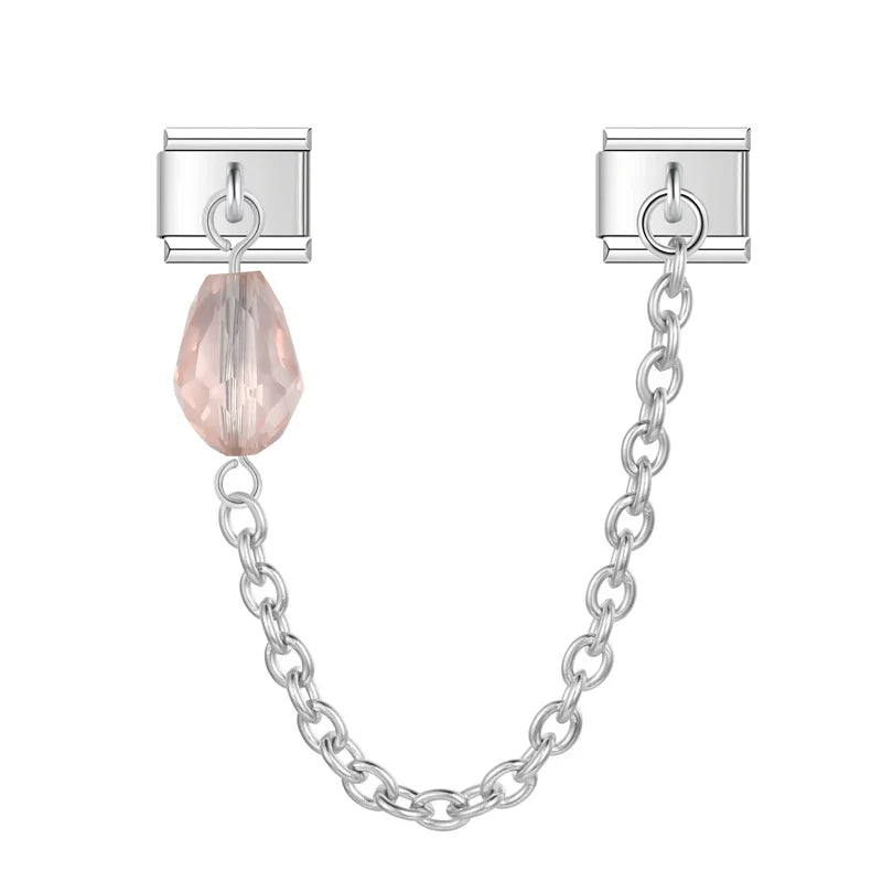 Water Droplets Chain Italian Charms Link