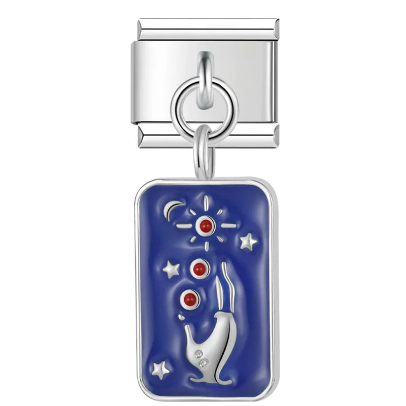 Tarot Starry Blue Sky Italian Charm
