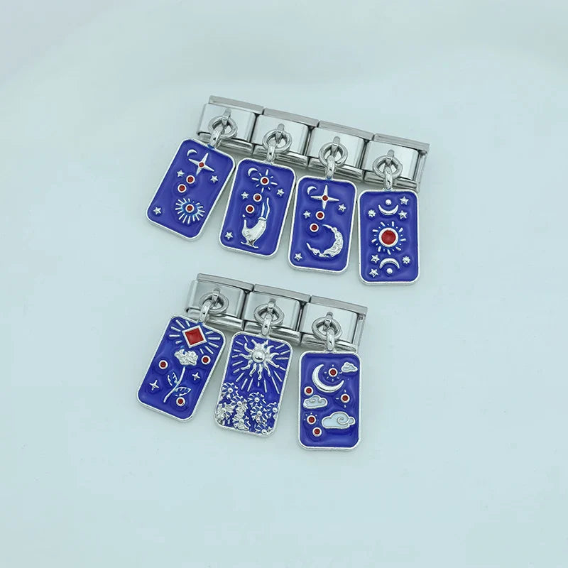 Tarot Starry Blue Sky Italian Charm