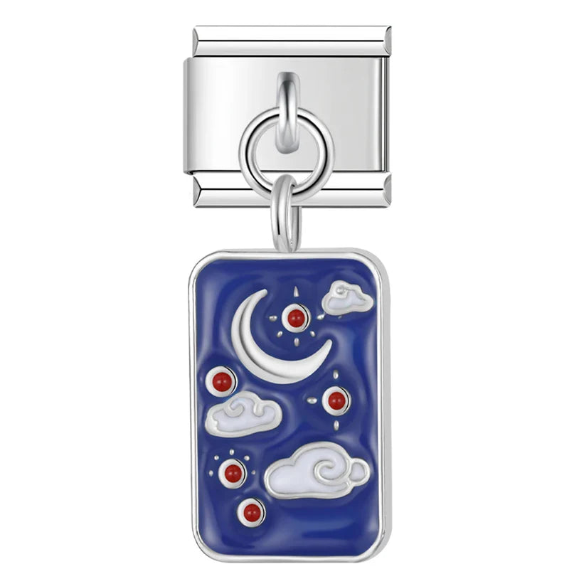 Tarot Starry Blue Sky Italian Charm