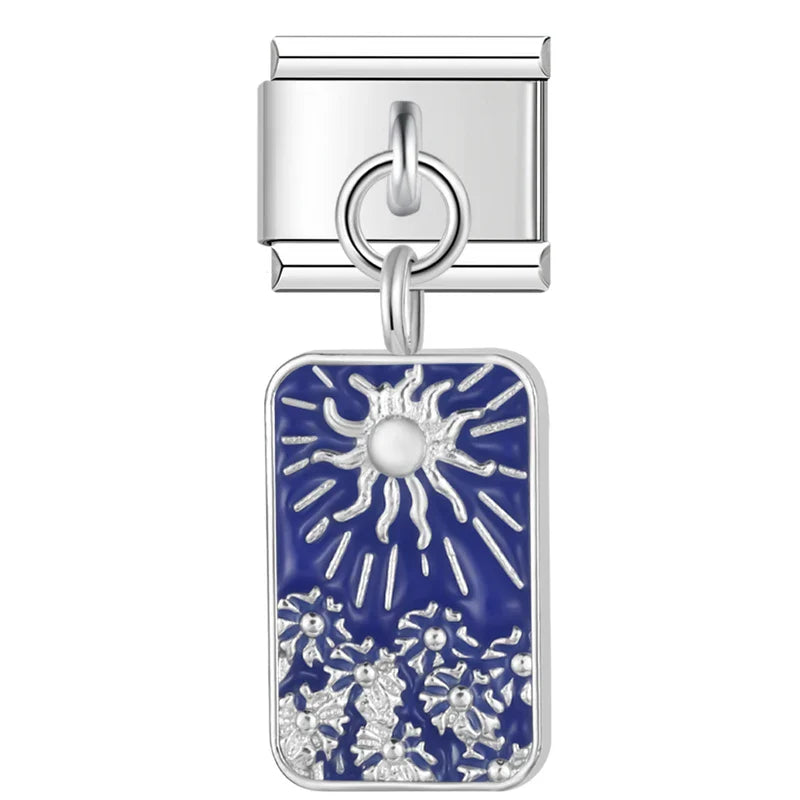 Tarot Starry Blue Sky Italian Charm